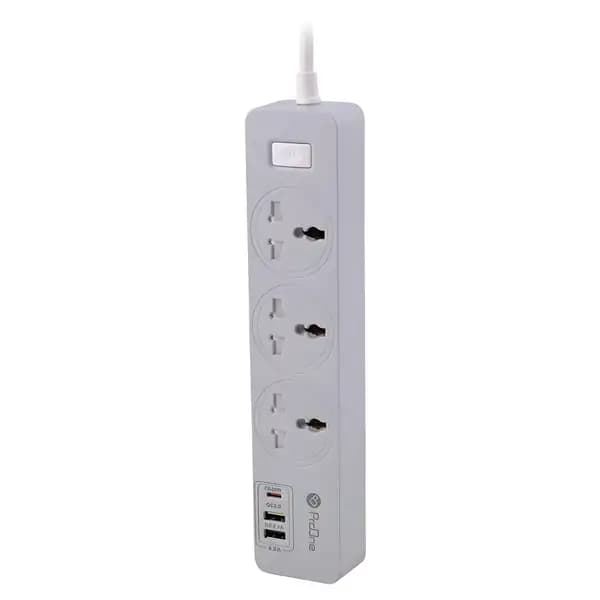 چندراهی برق 3 سوکت و شارژر USB پرووان مدل ProOne PPS615C — تصویر ۴