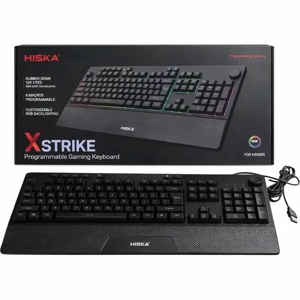 کیبورد گیمینگ با سیم هیسکا مدل Hiska HX-KEG405 — تصویر ۶