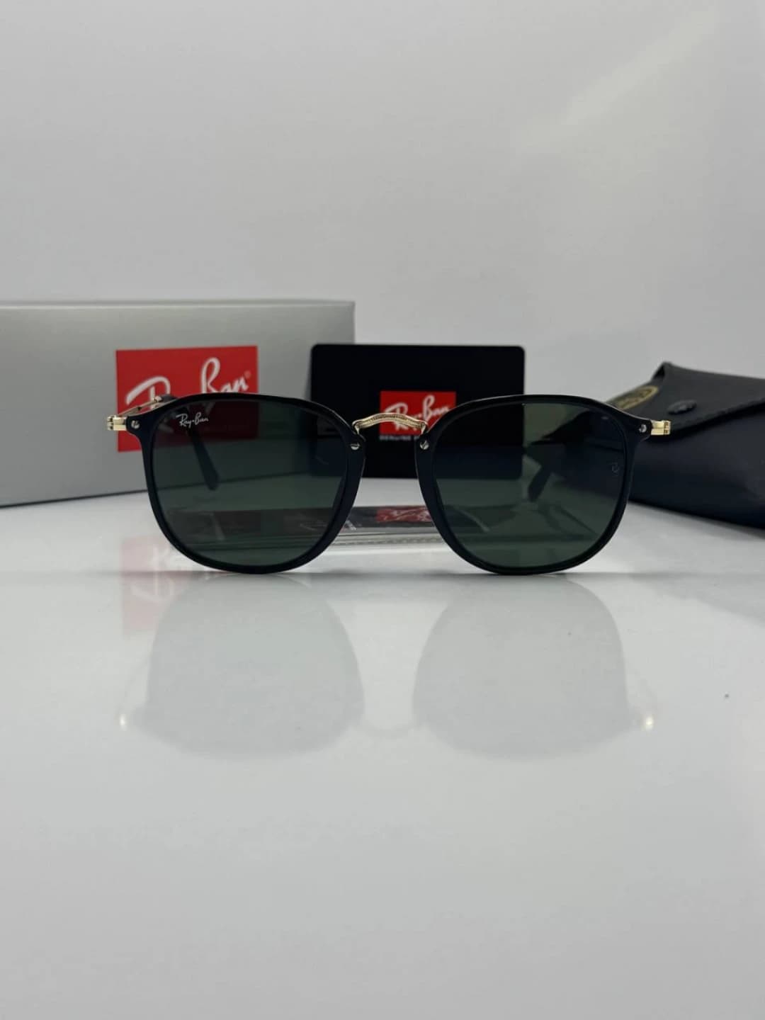 عینک ریبن مشکی طلایی rayban rb-2448 n — تصویر ۲