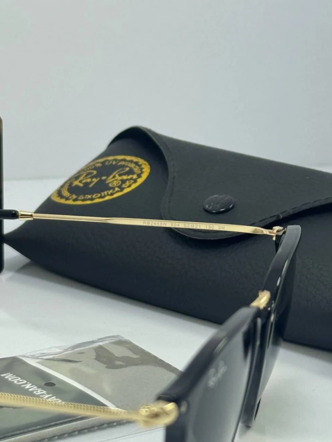 عینک ریبن مشکی طلایی rayban rb-2448 n — تصویر ۳