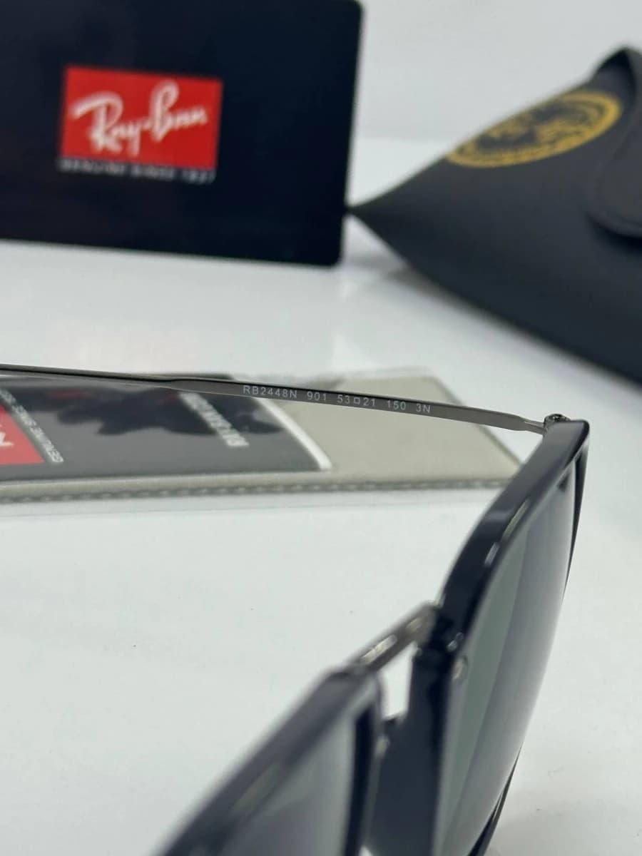 عینک نوک‌مدادی مشکی rayban rb-2448 n — تصویر ۴