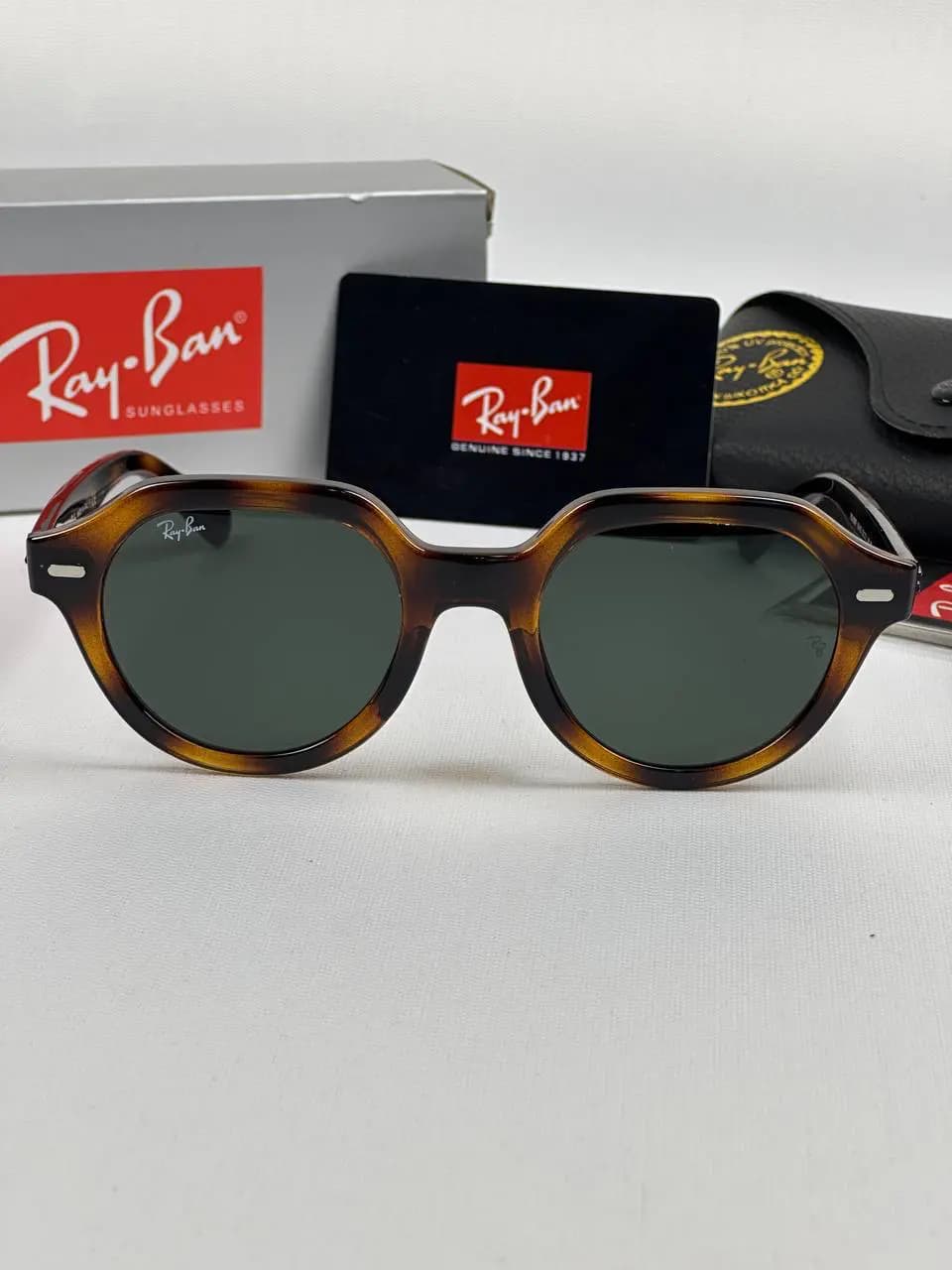 عینک ریبن پلنگی مشکی rb-4399 f — تصویر ۲