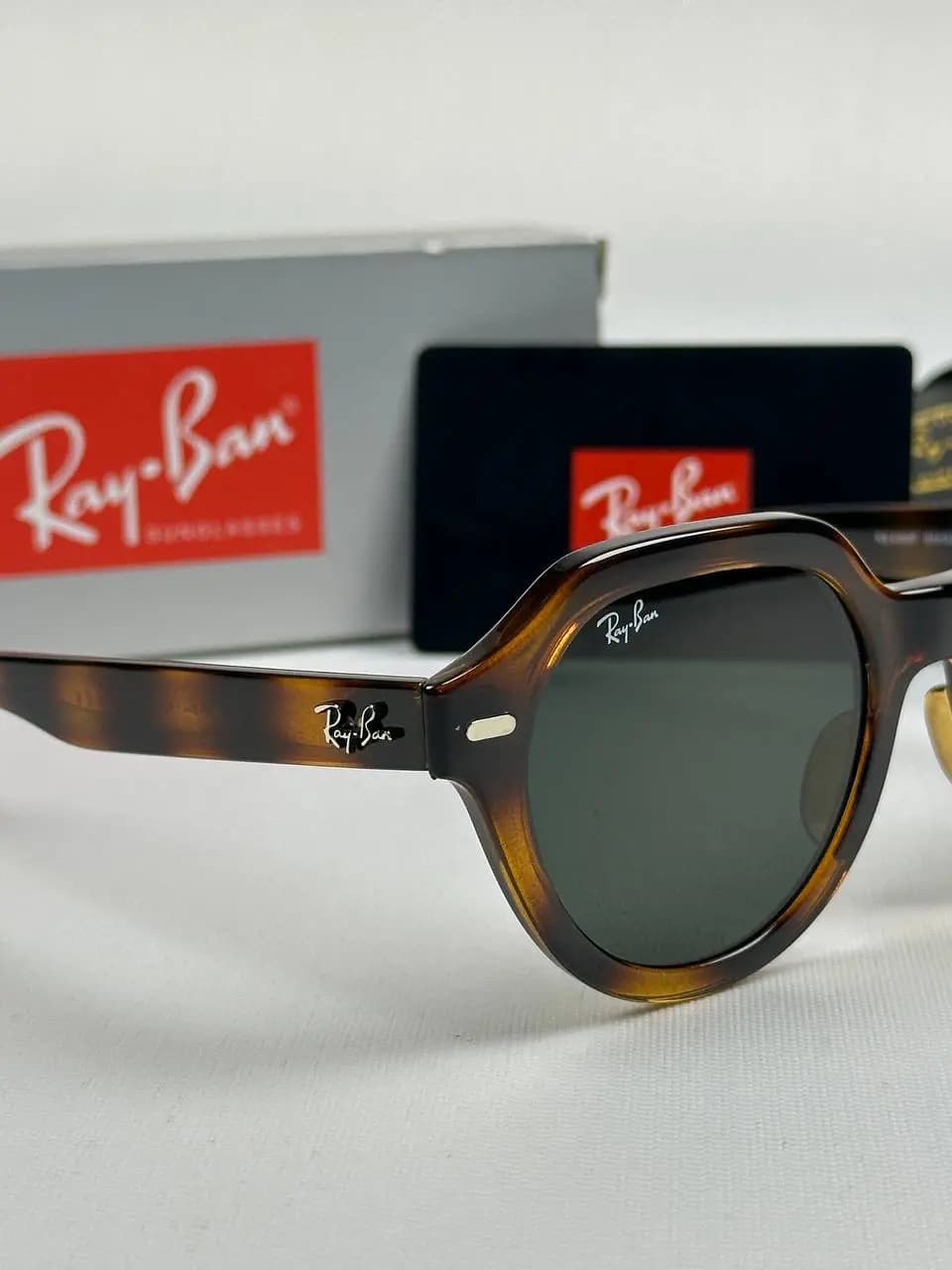 عینک ریبن پلنگی مشکی rb-4399 f — تصویر ۳