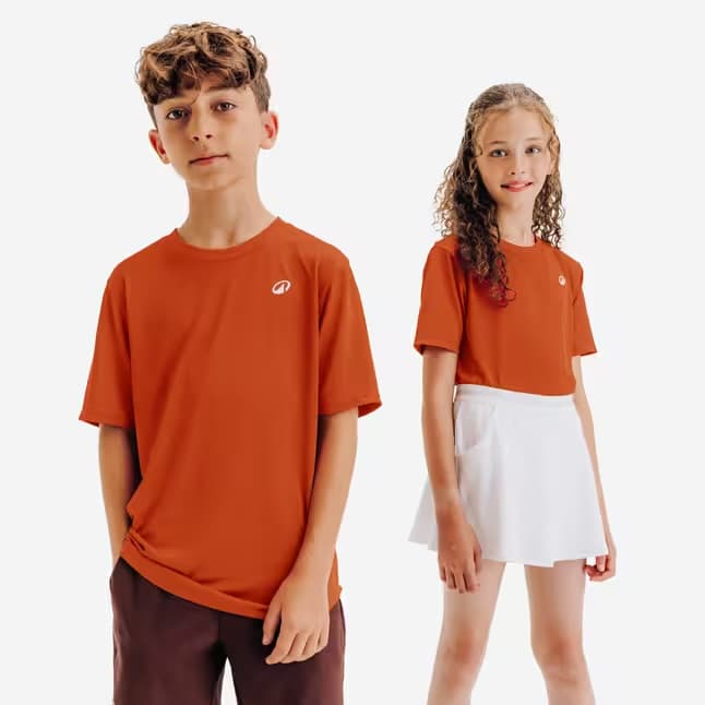 تی‌شرت تنیس بچه‌گانه دکتلون Decathlon TTS Light JR – قهوه‌ای