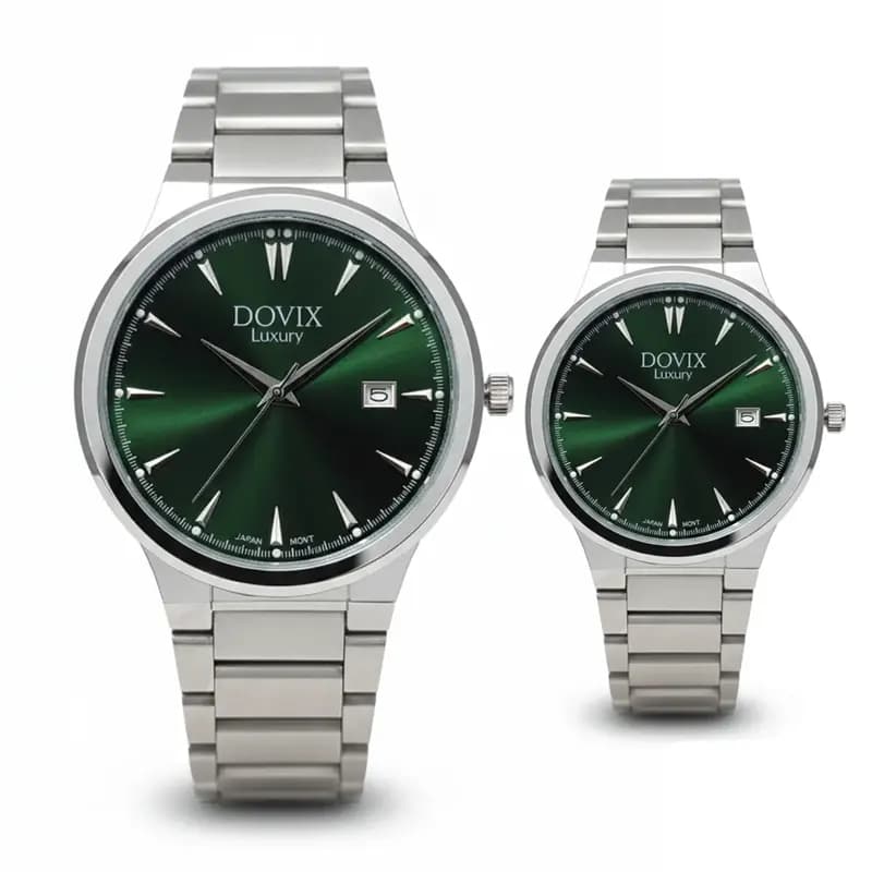 ساعت مچی ست داویکس آلمان اورجینال نقره ای مشکی مدل DV241010 — تصویر ۹