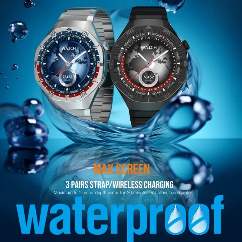 ساعت هوشمند تلزیل اورجینال Telzeal WH-05 pro max screen (دارای 3 عدد بند) + گارانتی طلایی — تصویر ۳