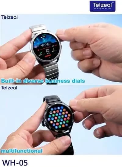 ساعت هوشمند تلزیل اورجینال Telzeal WH-05 pro max screen (دارای 3 عدد بند) + گارانتی طلایی — تصویر ۶