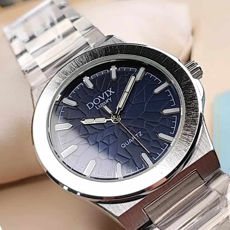 ساعت مچی مردانه داویکس آلمان اورجینال نقره ای سرمه ای DV241041 — تصویر ۷