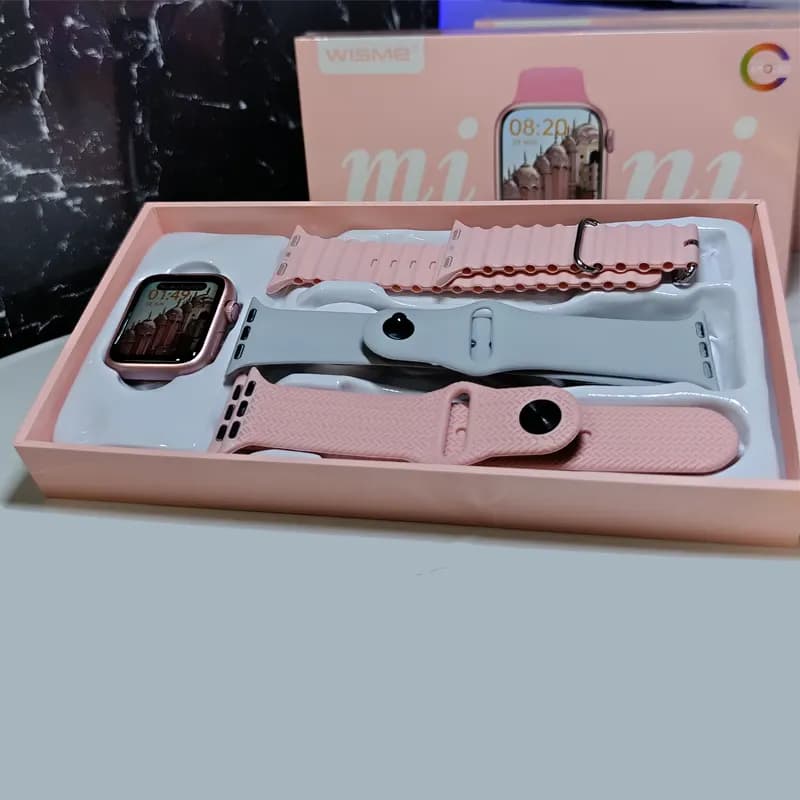 ساعت هوشمند Wisme-X51 mini سایز 36MM (دارای ۳ عدد بند) + (گارانتی طلایی) — تصویر ۶
