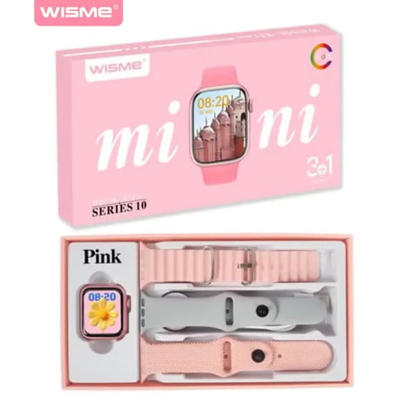 ساعت هوشمند Wisme-X51 mini سایز 36MM (دارای ۳ عدد بند) + (گارانتی طلایی) — تصویر ۵