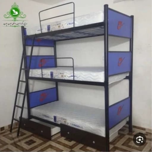 تخت خواب 3 طبقه مدل اسپرت مبلمان فرنا مدل 1144352
