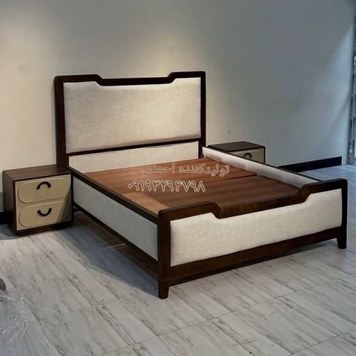 تخت خواب دونفره ویکتوریا کلاسیک مبلمان فرنا مدل 1144316