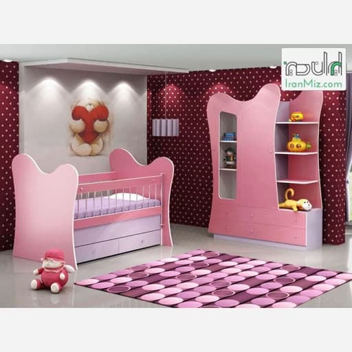 کمد کودک همراه با تخت خواب F541 مبلمان فرنا مدل 1144256