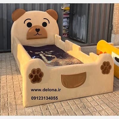 تخت خواب عروسکی کودک ونوجوان مدل خرسی F50060 مبلمان فرنا مدل 1144252