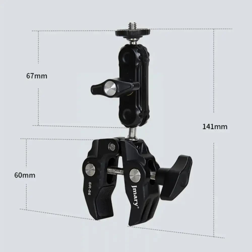 گیره نگهدارنده موبایل و دوربین جیماری Jmary SR-56 Mobile Phone and Camera Holder — تصویر ۴