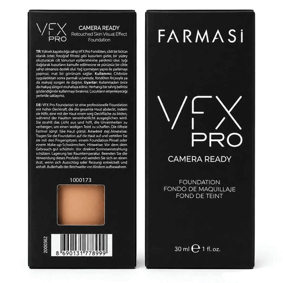 کرم پودر حرفه‌ای فارماسی FARMASI مدل VFX PRO Camera Ready