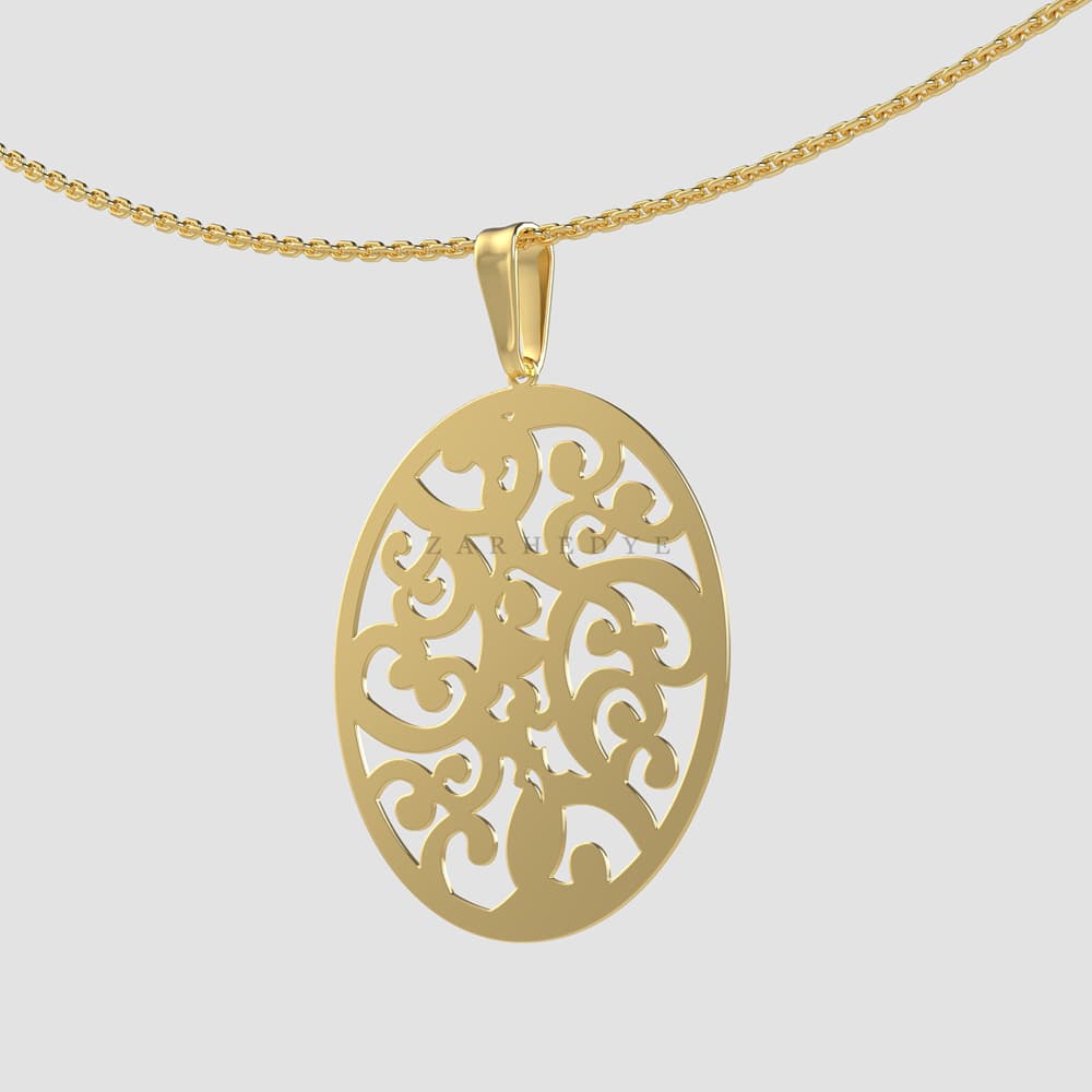 آویز طلا اسلیمی کد 03
