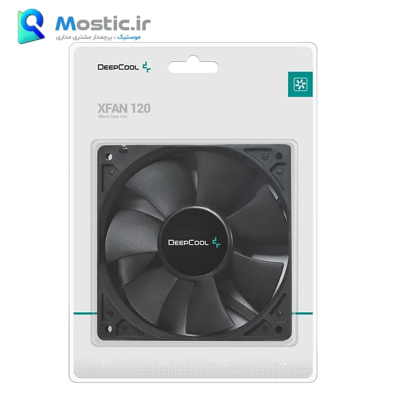 فن خنک کننده کیس 12 سانتی متری دیپ کول Hydro Bearing، کانکتور 4 پین Molex و کانکتور 3 پین مدل XFAN 120 — تصویر ۲