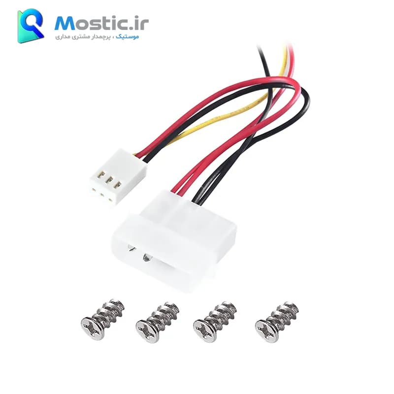 فن خنک کننده کیس 12 سانتی متری دیپ کول Hydro Bearing، کانکتور 4 پین Molex و کانکتور 3 پین مدل XFAN 120 — تصویر ۳