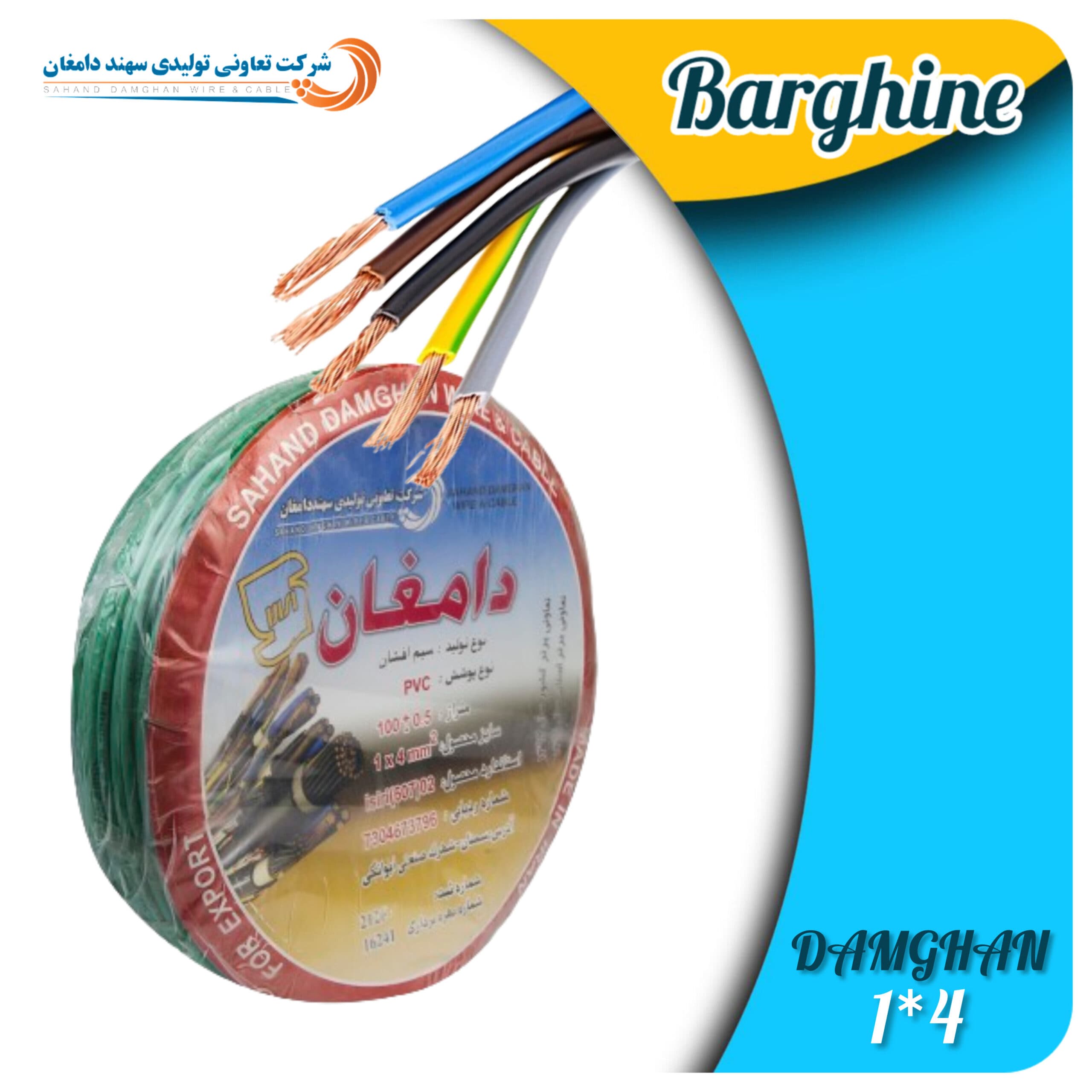 سیم 4*1 افشان دامغان