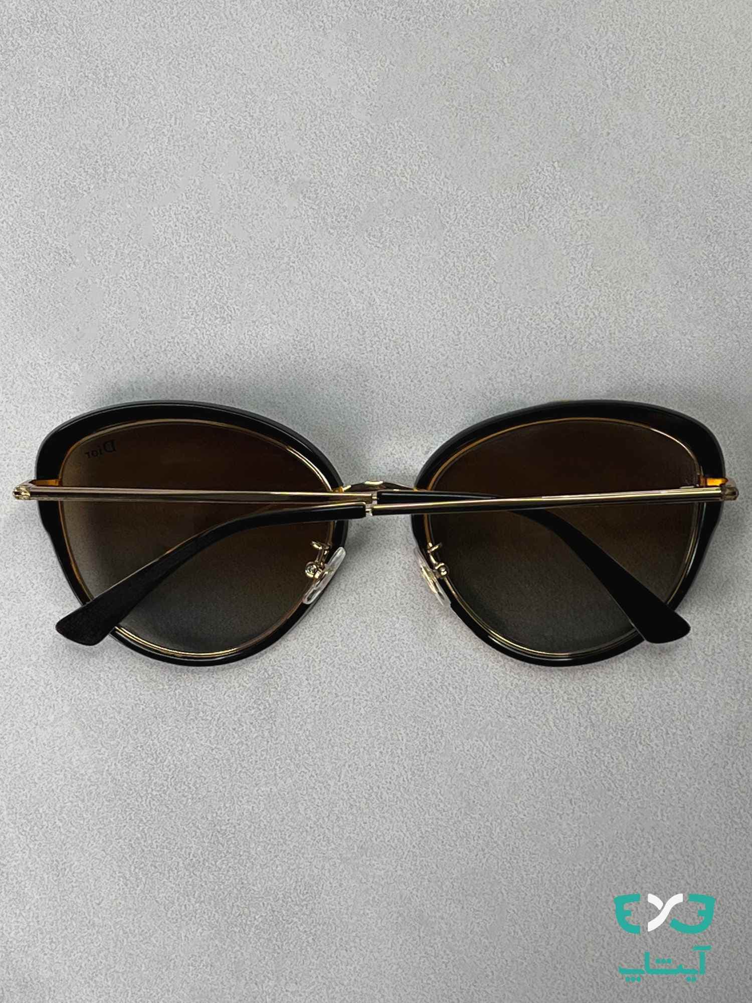 عینک آفتابی دیور DIOR کد CD9306 مشکی قهوه ای — تصویر ۴