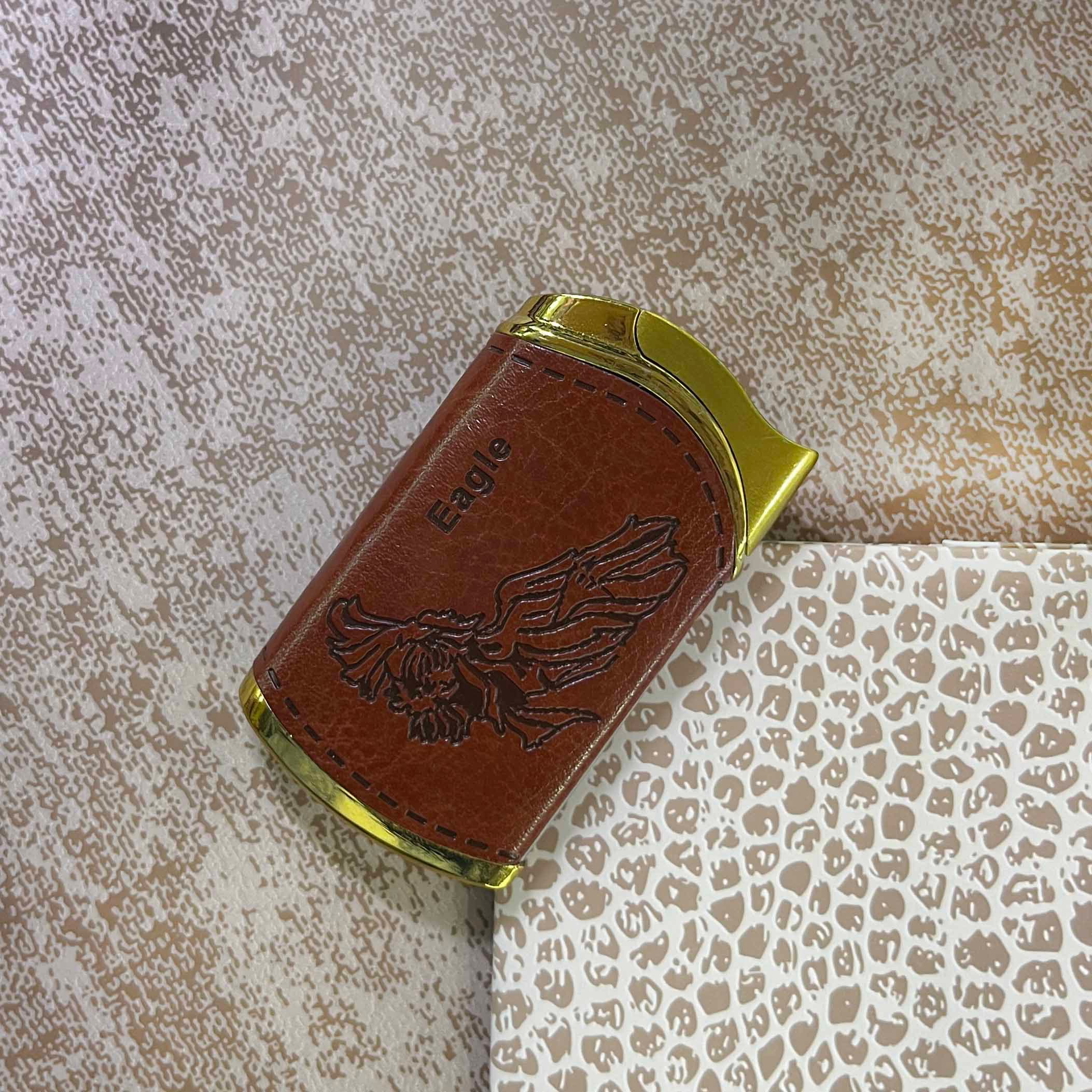 فندک گازی روکش چرم Eagle کد 5279