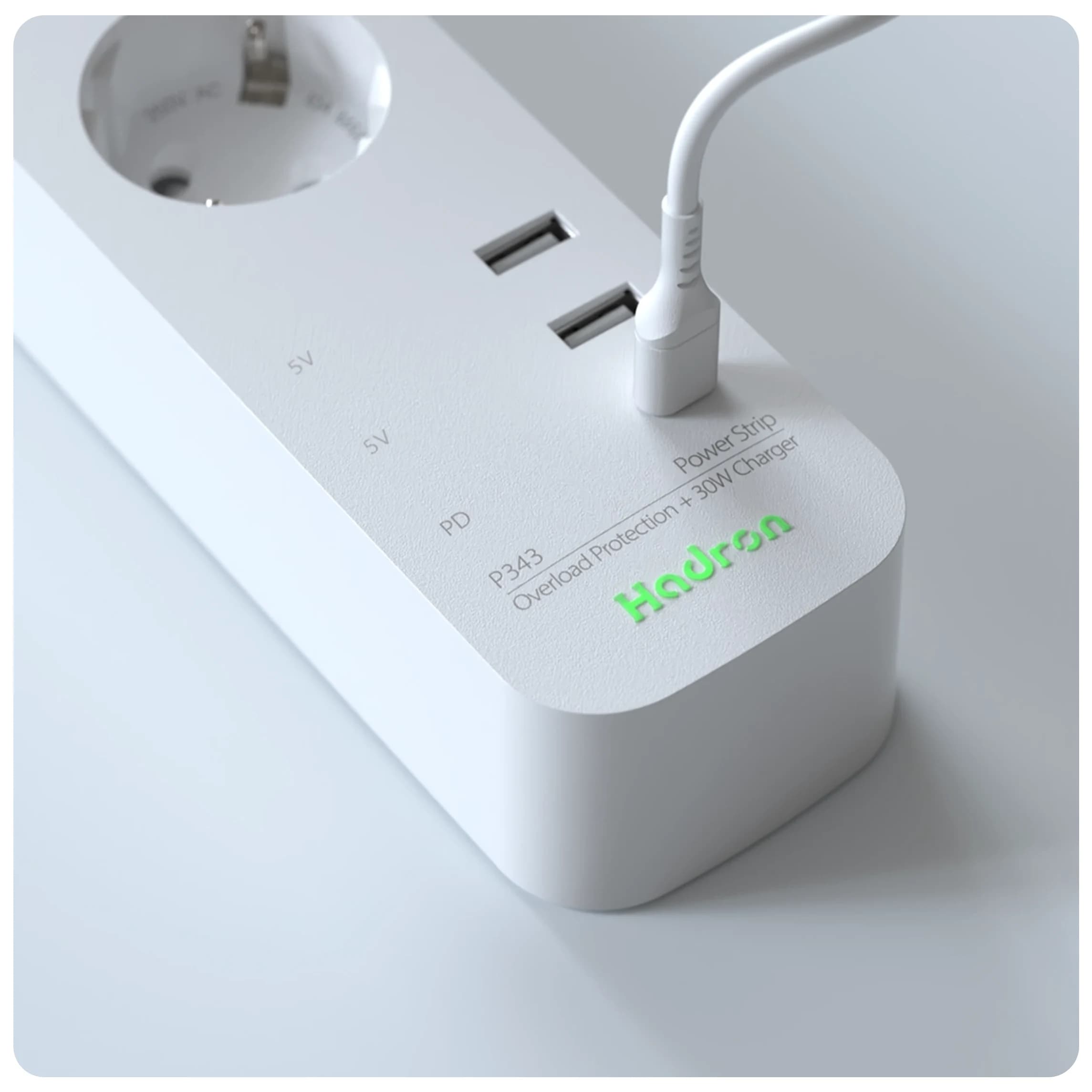 چندراهی برق و شارژر هادرون مدل Hadron P343 — تصویر ۴