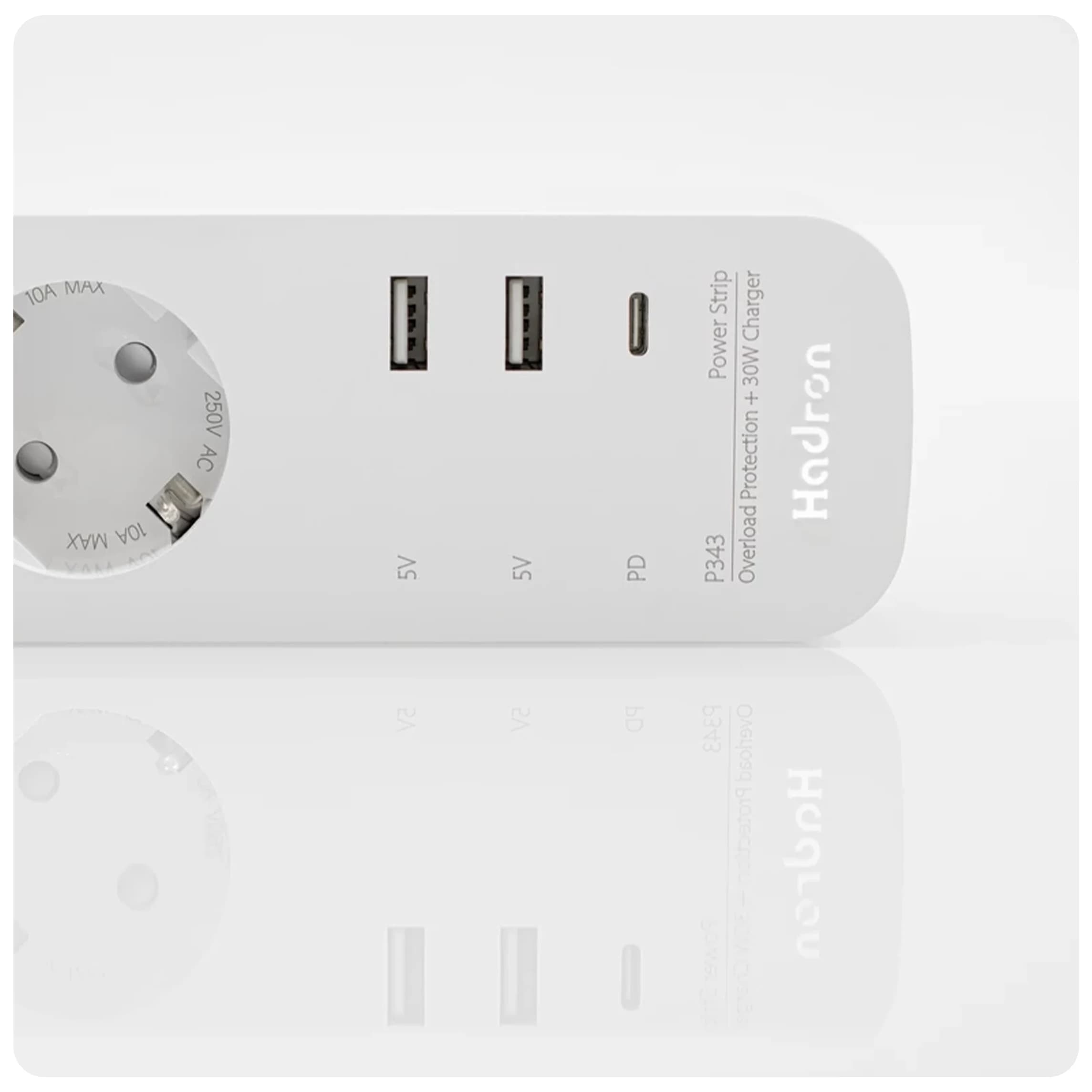 چندراهی برق و شارژر هادرون مدل Hadron P343 — تصویر ۳