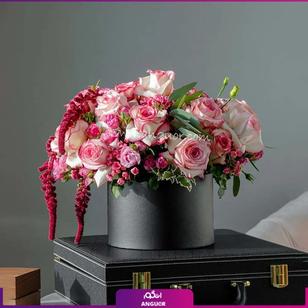 باکس گل مجلل عطر عشق