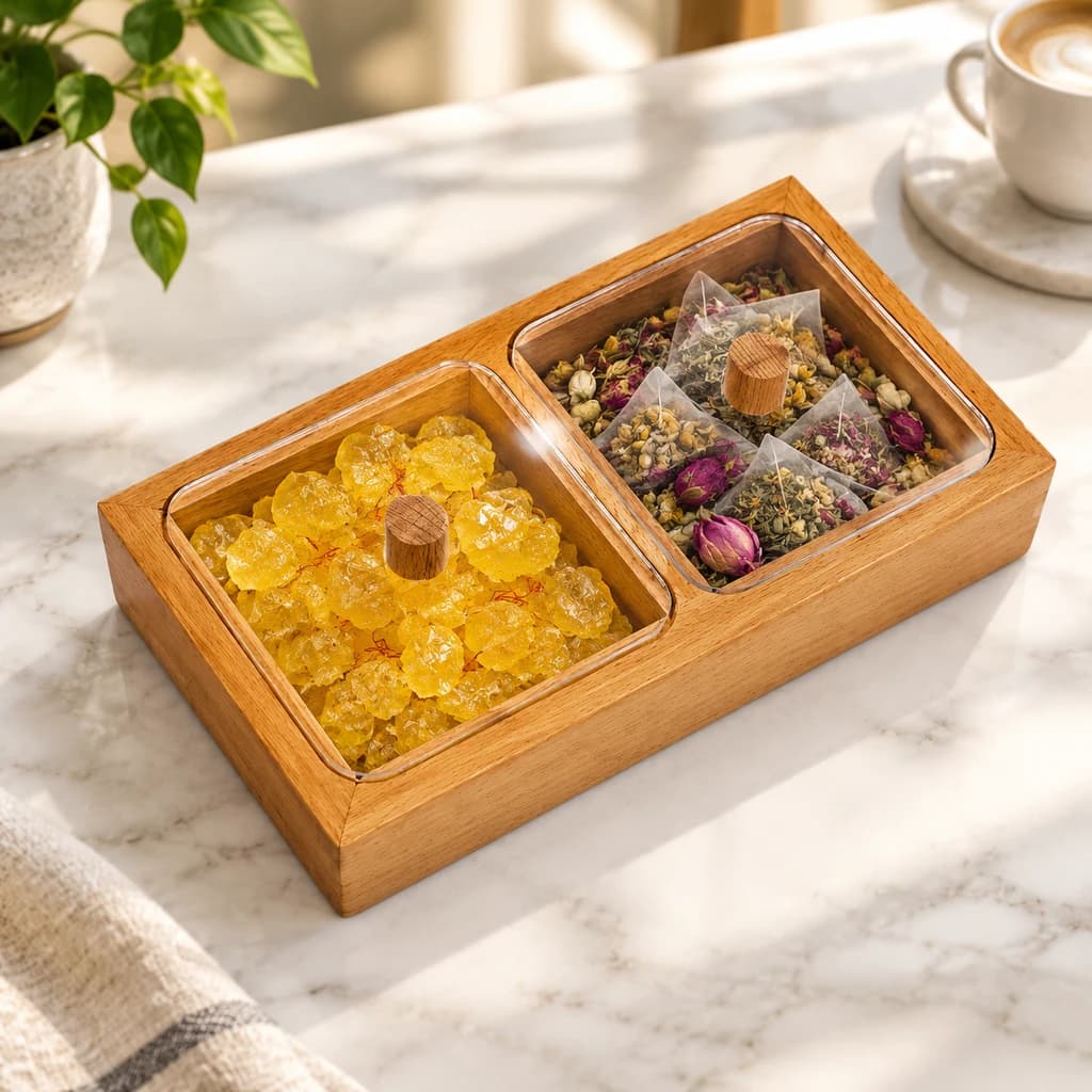 اردورخوری 2 خانه چوبی درب‌دار مستطیل sh778