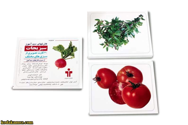 کارت دید آموز سبزیجات — تصویر ۳