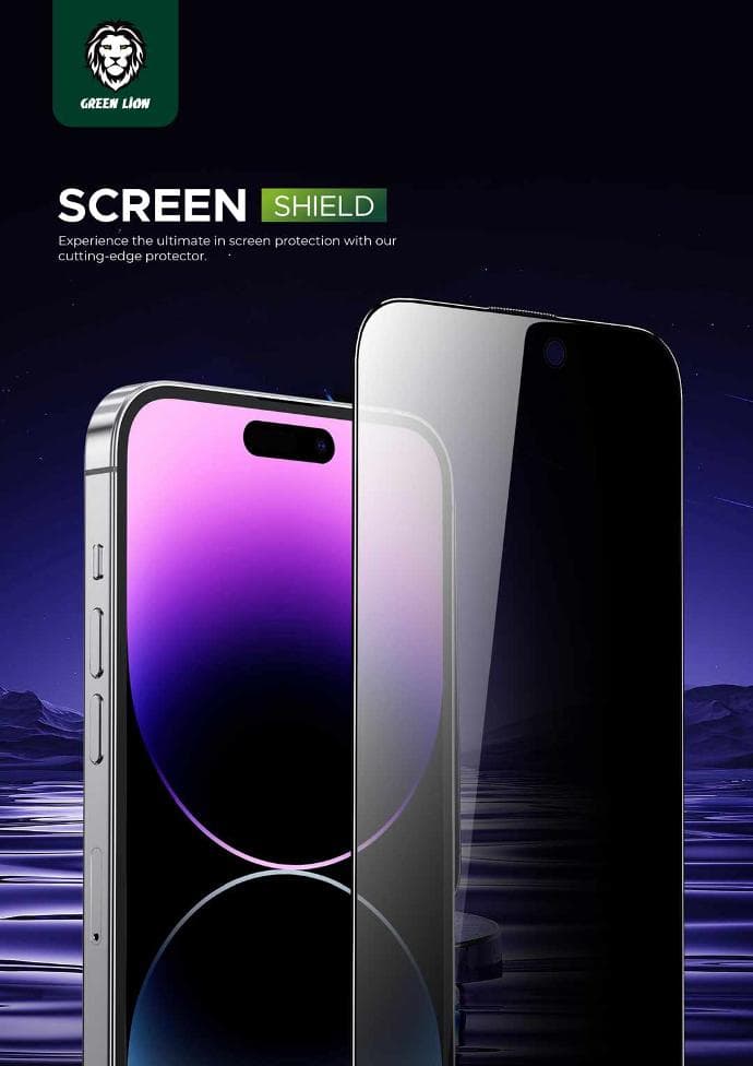 گلس گرین لاین پرایویسی برای iphone 18 promax مدل steve privacy — تصویر ۴