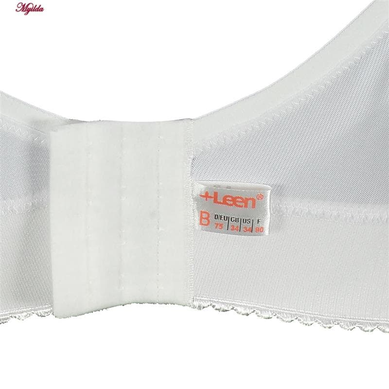 سوتین زنانه لین مدل سه تکه زنبوری کش پهن سفید کد 4680-412 — تصویر ۲