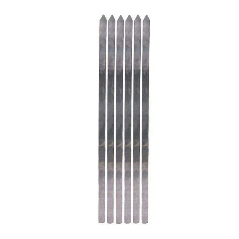 سیخ کباب کوبیده استیل بسته 6 عددی(کمپینگ)