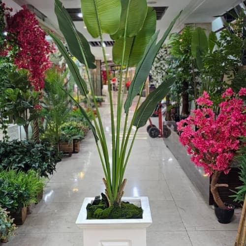 درختچه پرنده بهشتی مصنوعی 180سانتی متر 9 برگ