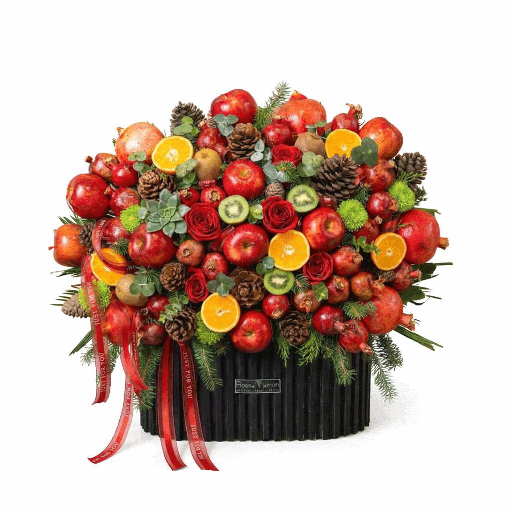 سبد گل و میوه لوکس