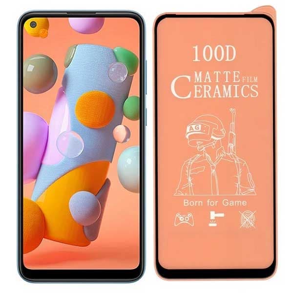 محافظ صفحه نمایش سرامیکی مات full cover SAMSUNG A11