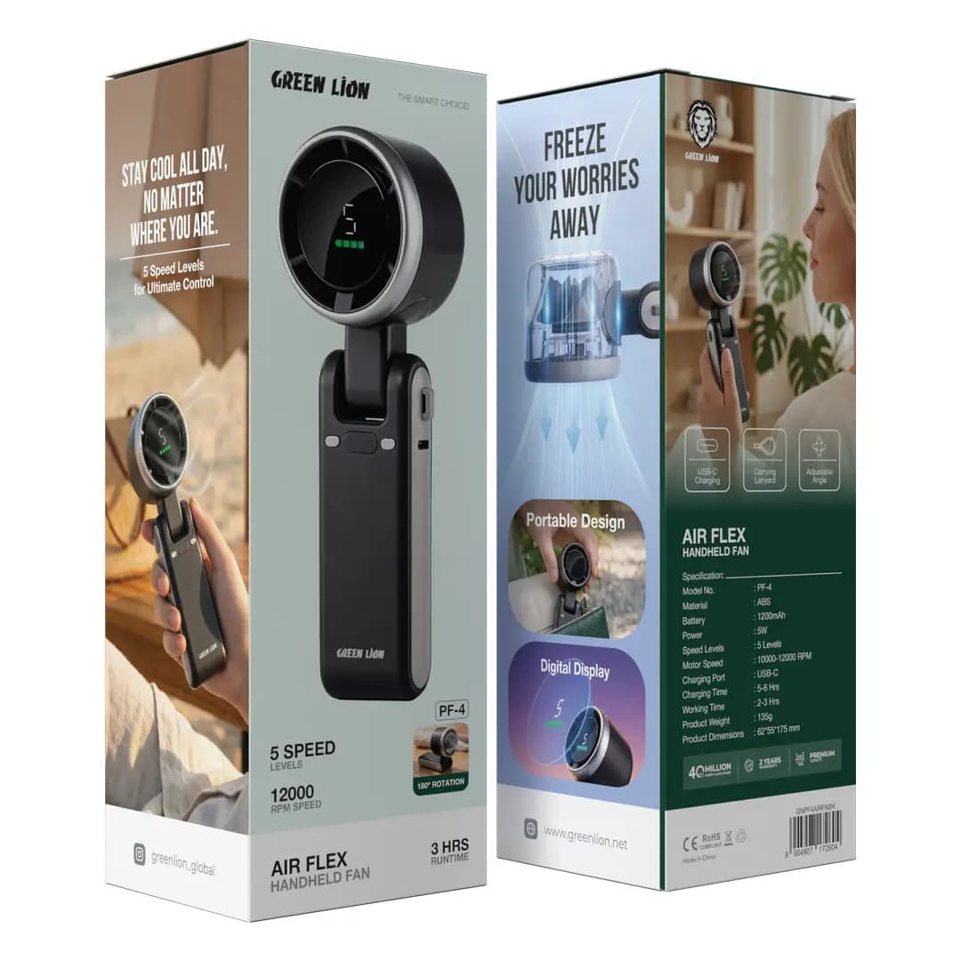 پنکه دستی تاشو AIR FLEX مدل PF-4 گرین لاین — تصویر ۶