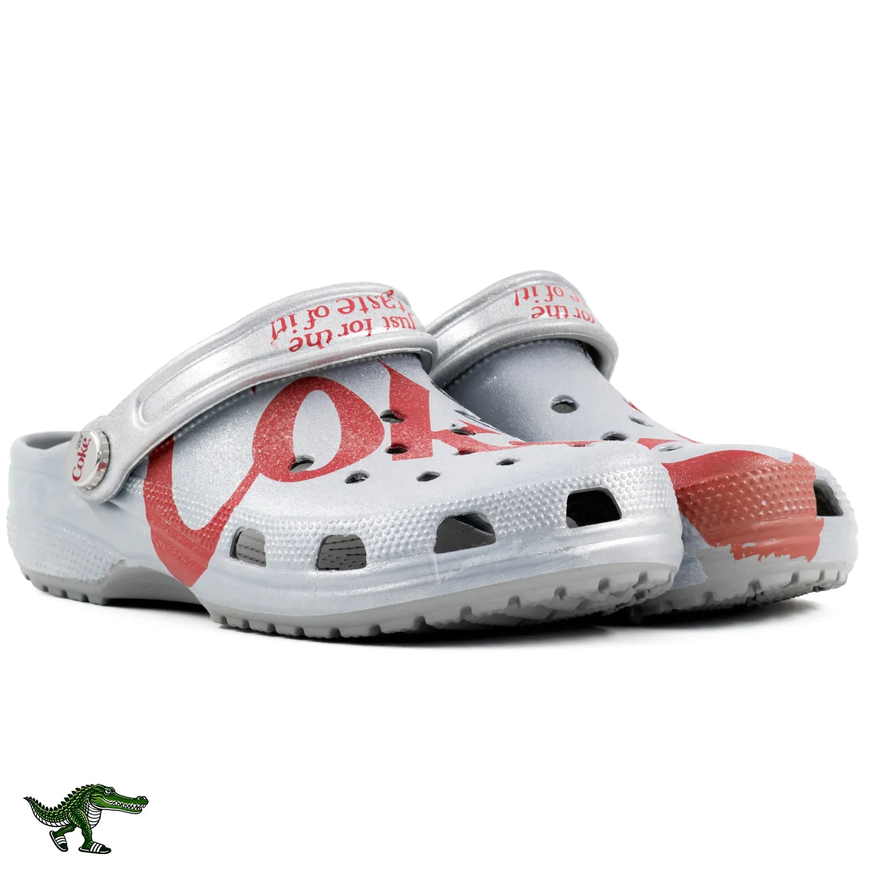 کراکس دایت کوک کلاسیک نقره‌ای زنانه و مردانه | Diet Coke Classic Clog — تصویر ۷