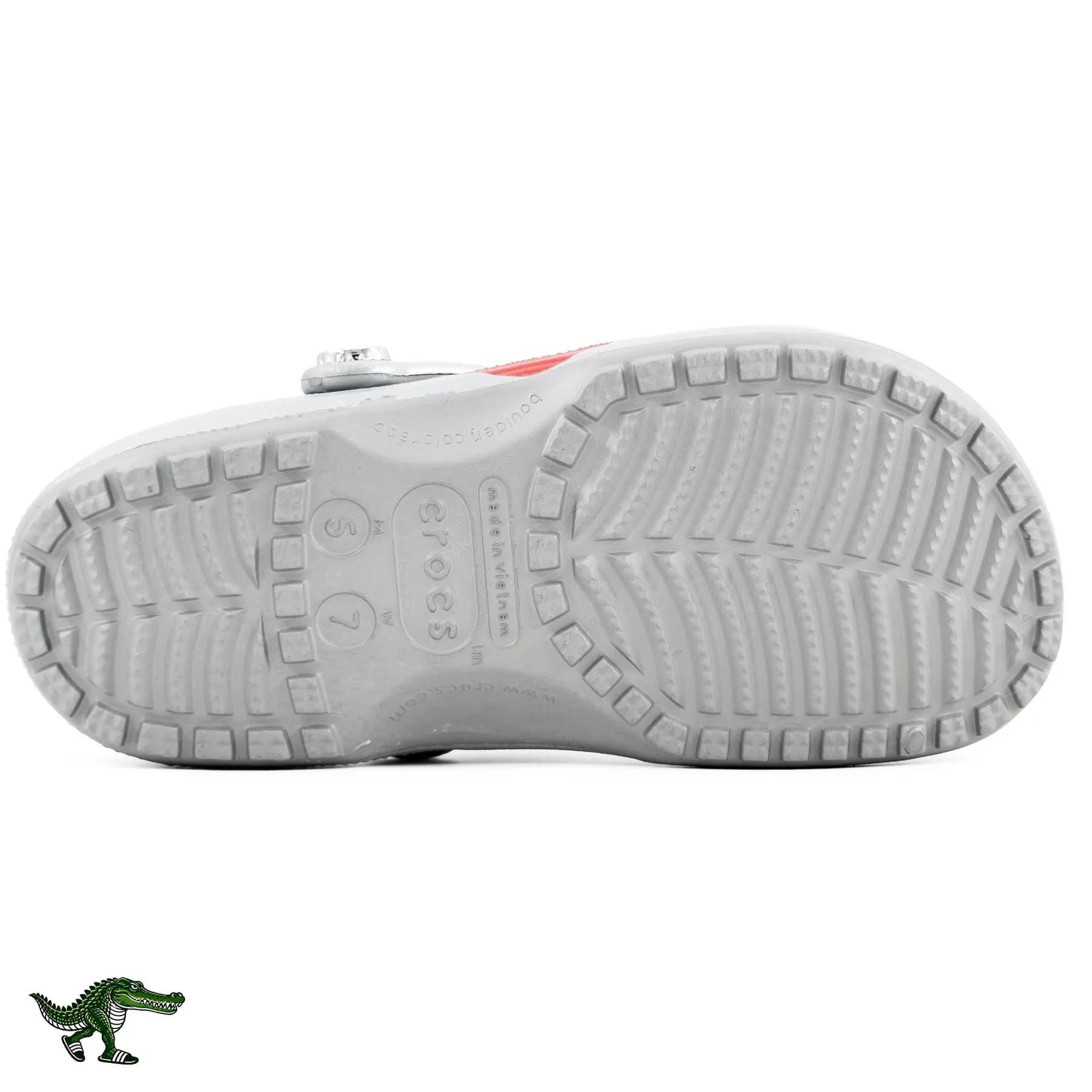 کراکس دایت کوک کلاسیک نقره‌ای زنانه و مردانه | Diet Coke Classic Clog — تصویر ۲