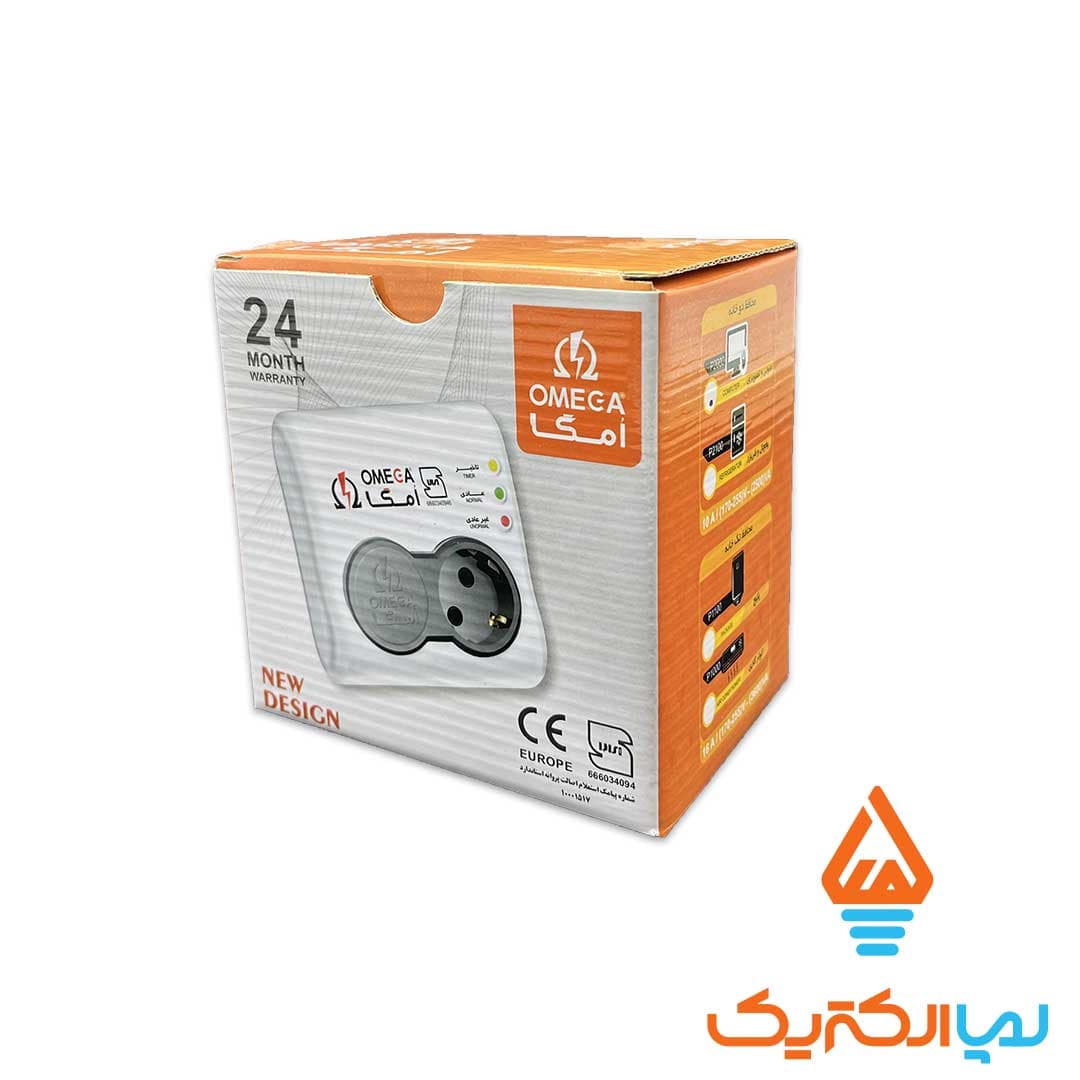 محافظ صوتی و تصویری 2 خانه دیواری امگا الکتریک — تصویر ۴