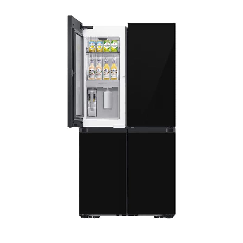 یخچال فریزر ساید بای ساید چهار درب سامسونگ مدل RF65DB975E22AE یخساز اتوماتیک آبریز اتوماتیک