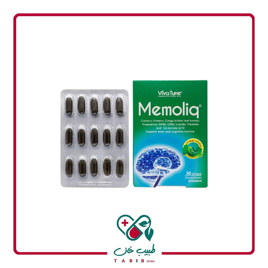 کپسول نرم ژلاتینی ممولیک ویواتیون 30 عددی/Vivatune Memoliq 30 Softgels — تصویر ۲