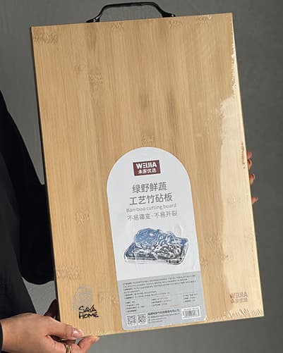 تخته برش آشپزخانه دو طرفه چوبی 30*45 سانتی متر WEIJIA