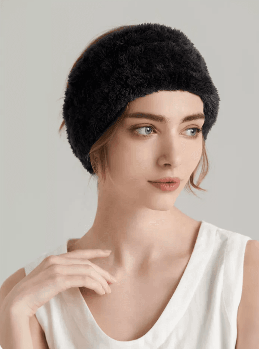 هدبند آرایشی HAODA هدبند حوله ای نرم و پهن، کاربردی برای روتین پوستی — تصویر ۴