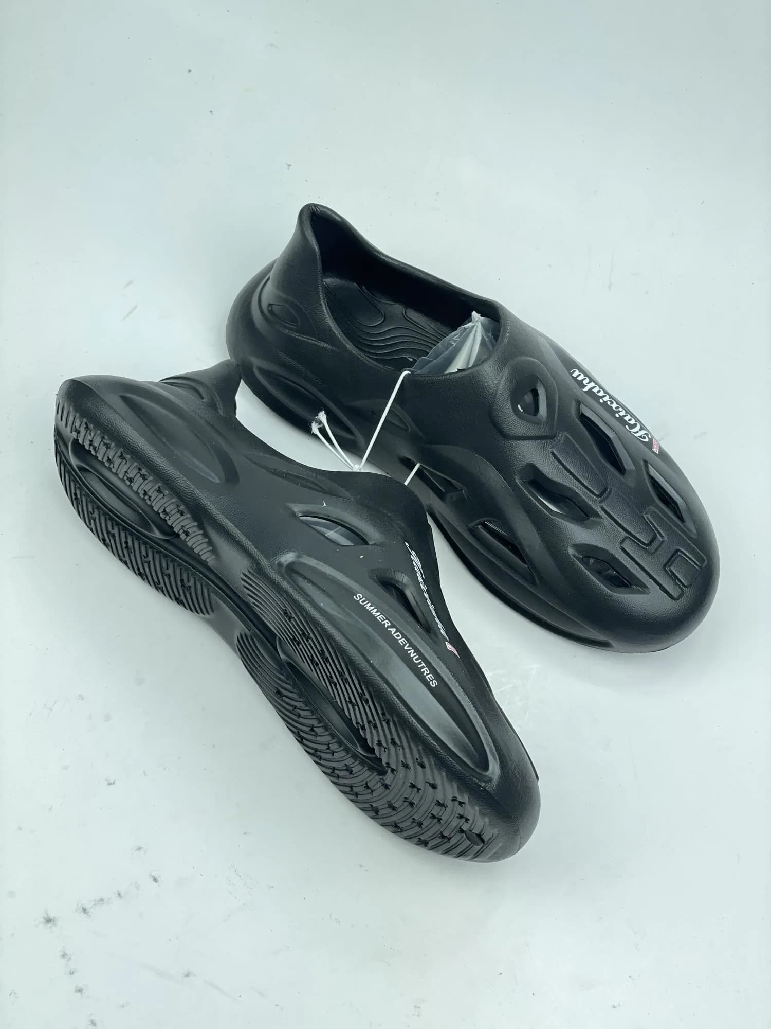 اسلیپر ادیداس یززی adidas yeezy تزریق eva ایویا مشکی دهنه دار — تصویر ۴