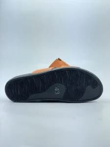 کد 365 اسلیپر صندل HERMES هرمس نارنجی مشکی — تصویر ۸