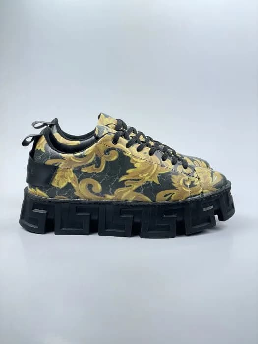 ونس ورساچه versace بندی چاپی طرح چاپی ورساچه مشکی طلایی زیره مشکی
