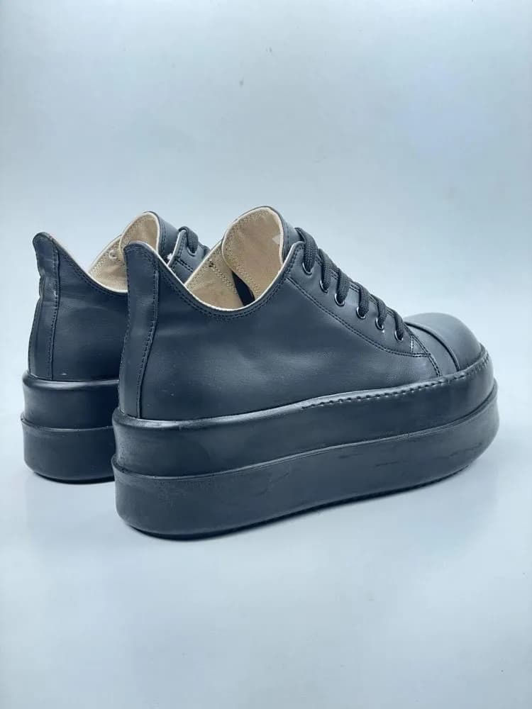 ونس ریک اونز RICK OWENS کد 3301 چرم مشکی یکدست — تصویر ۶