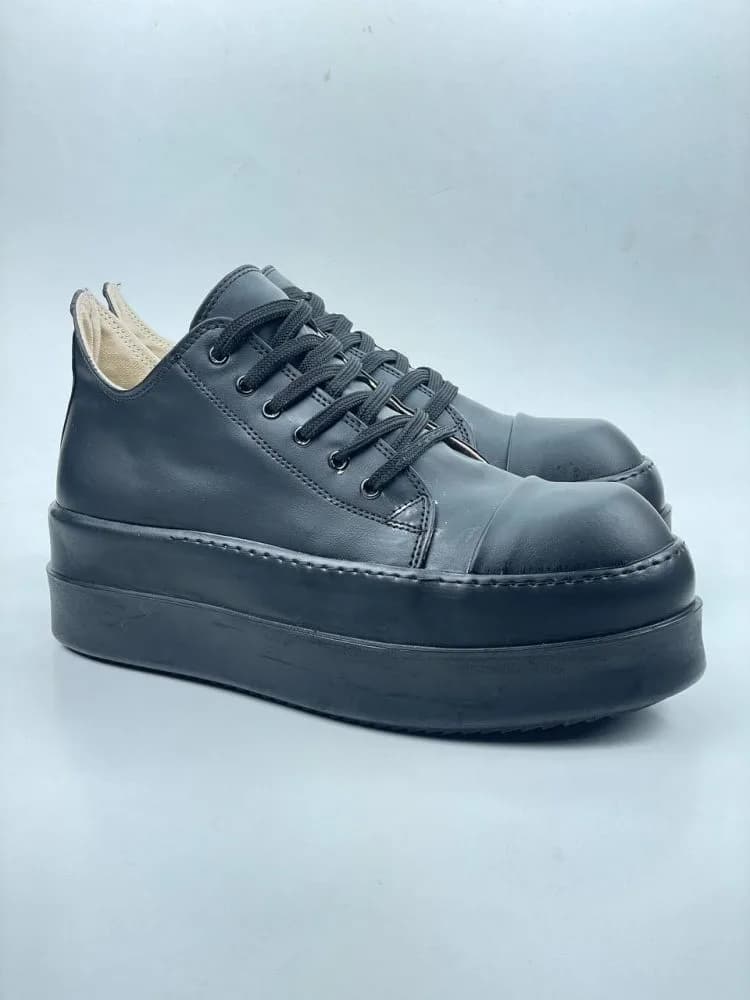 ونس ریک اونز RICK OWENS کد 3301 چرم مشکی یکدست — تصویر ۸
